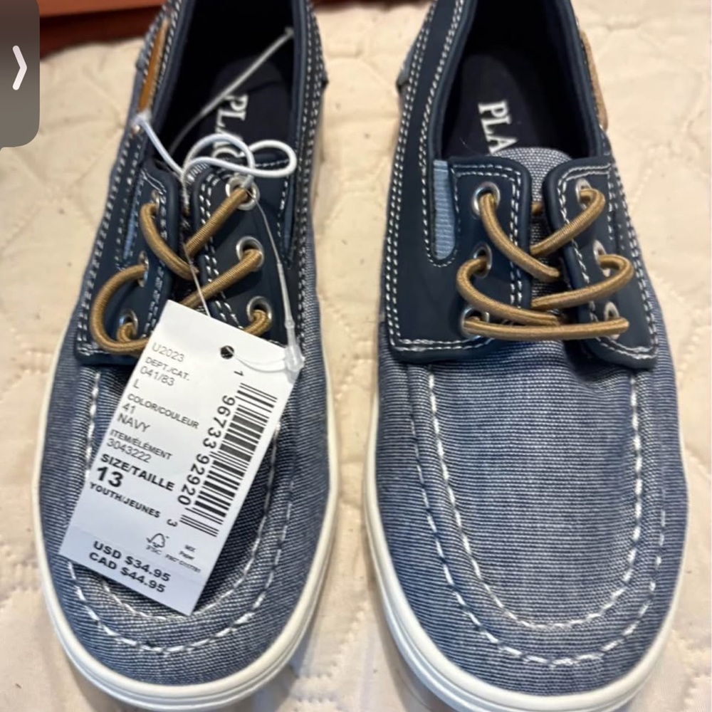 PLAE Men's Denim Blue Boat Shoes